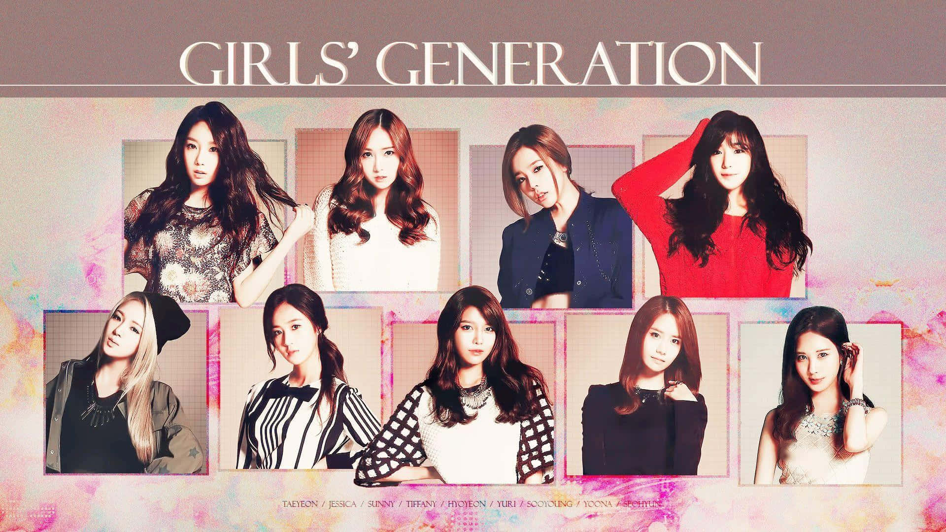 Girls Generation Group Portrait Wallpaper