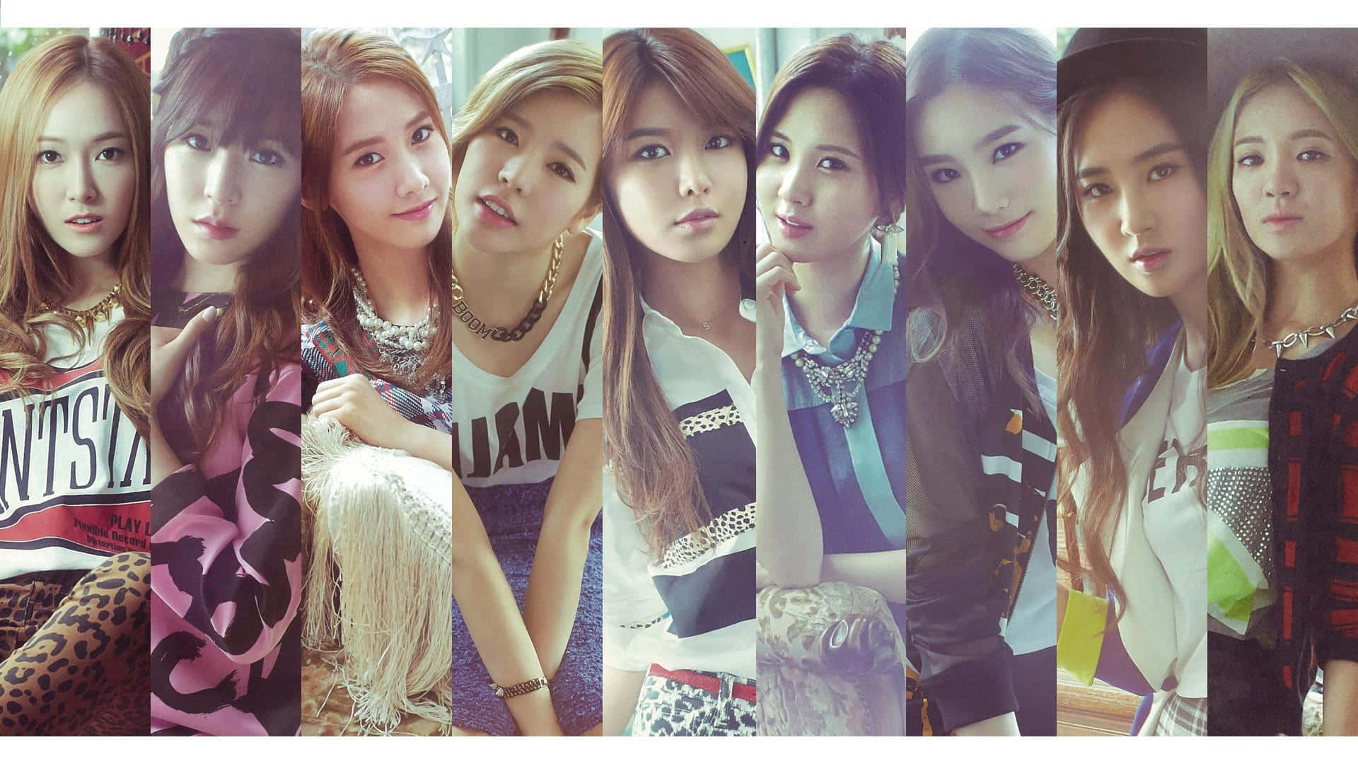 Girls Generation Members Collage Wallpaper