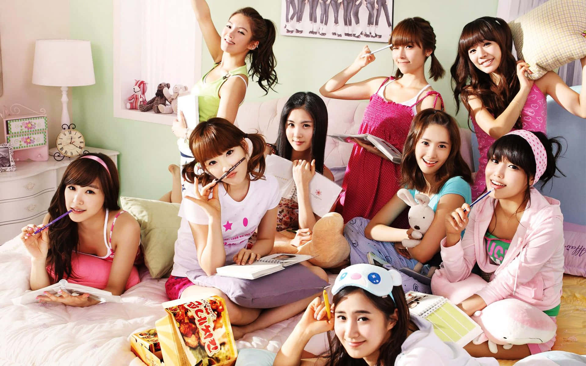 Girls Generation Pajama Party Wallpaper