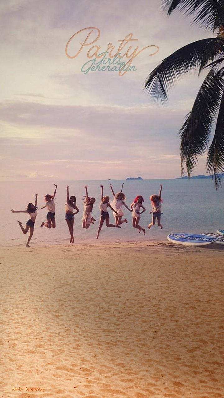 Girls' Generation Party Jump Shot Wallpaper