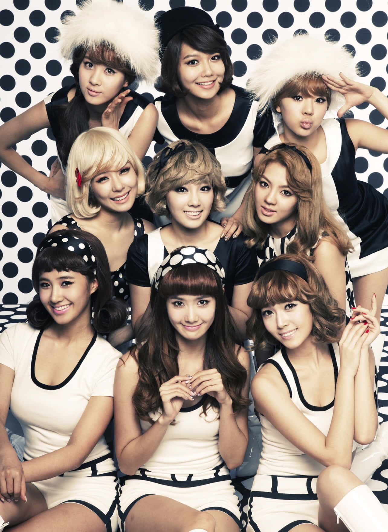Girls Generation Retro Style Photoshoot Wallpaper
