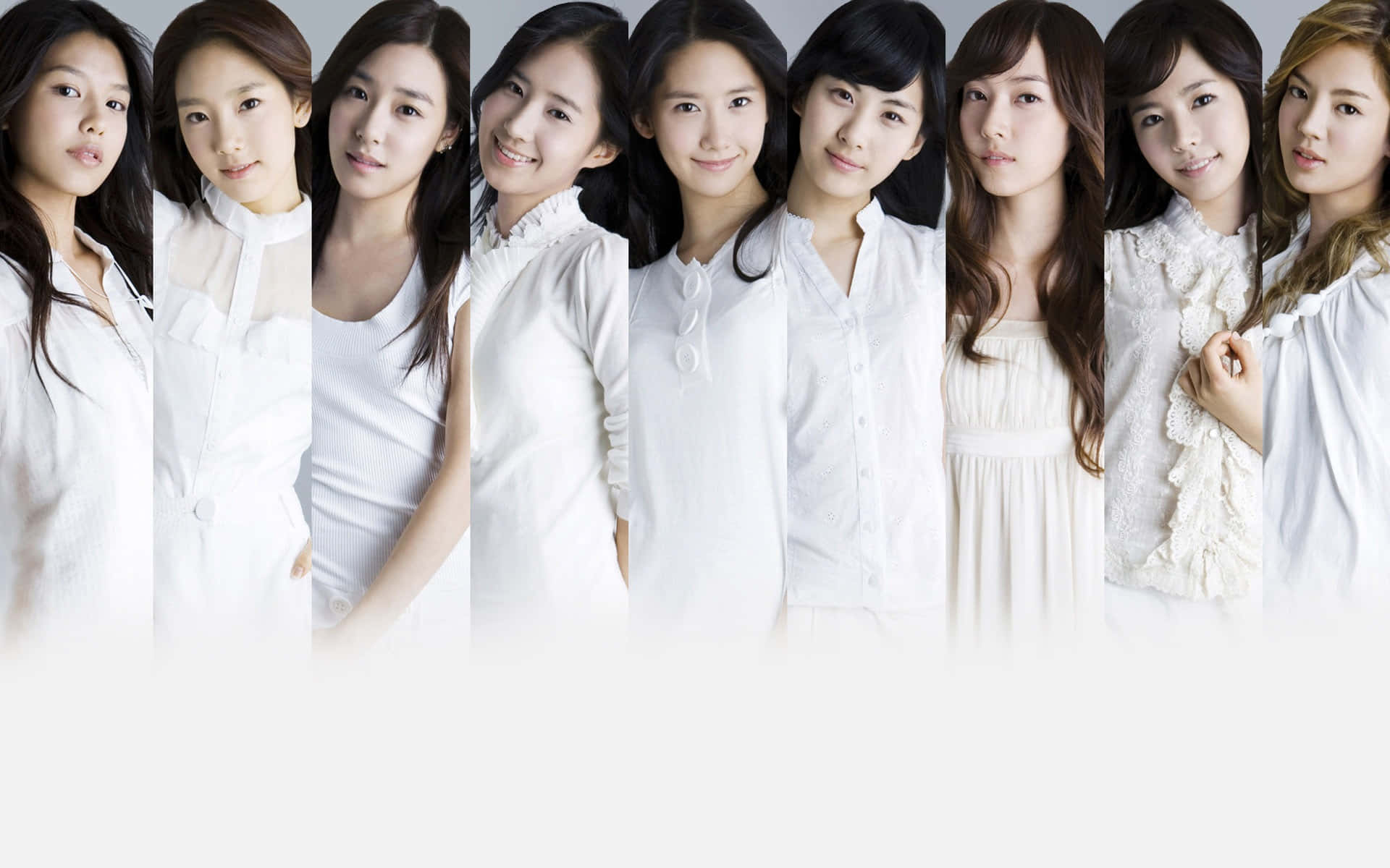 Girls Generation Pakaian Putih Wallpaper