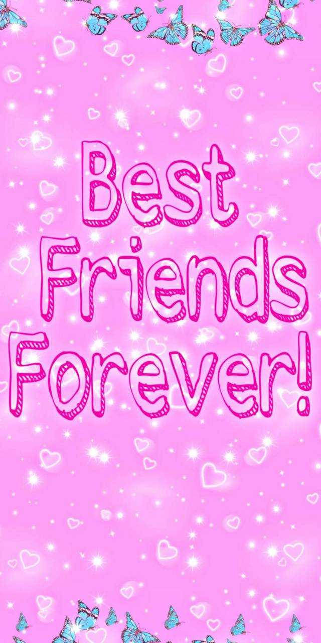 Download Girly BFF Best Friends Forever Hearts Wallpaper ...