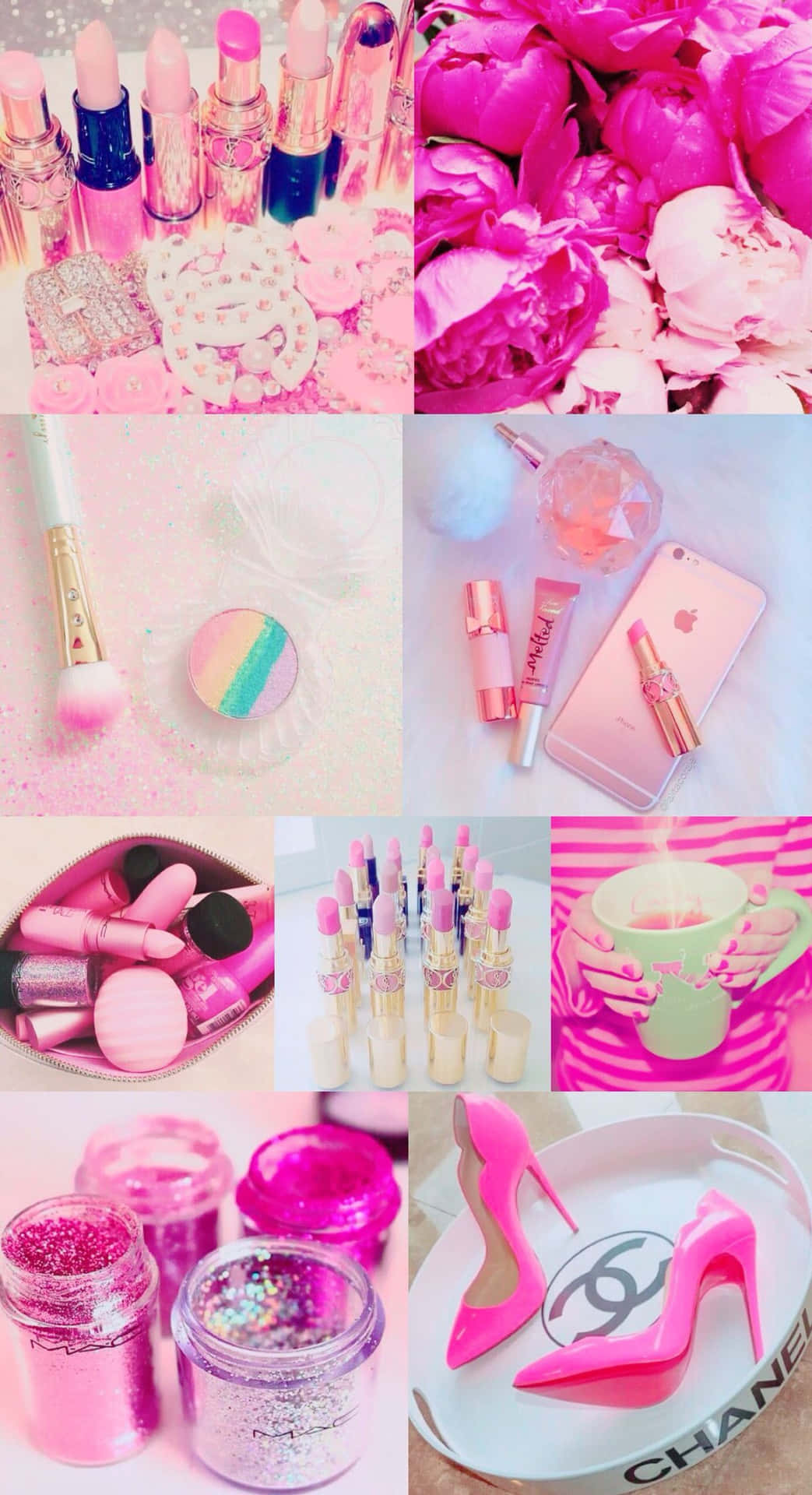 Girly Cute Pink Collage Picture