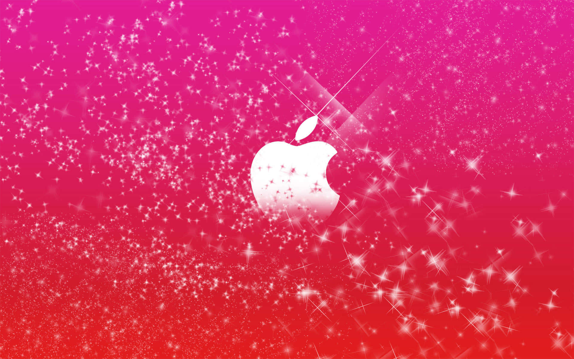 Rosaröd Tjejig Söt Apple-logga Bild.