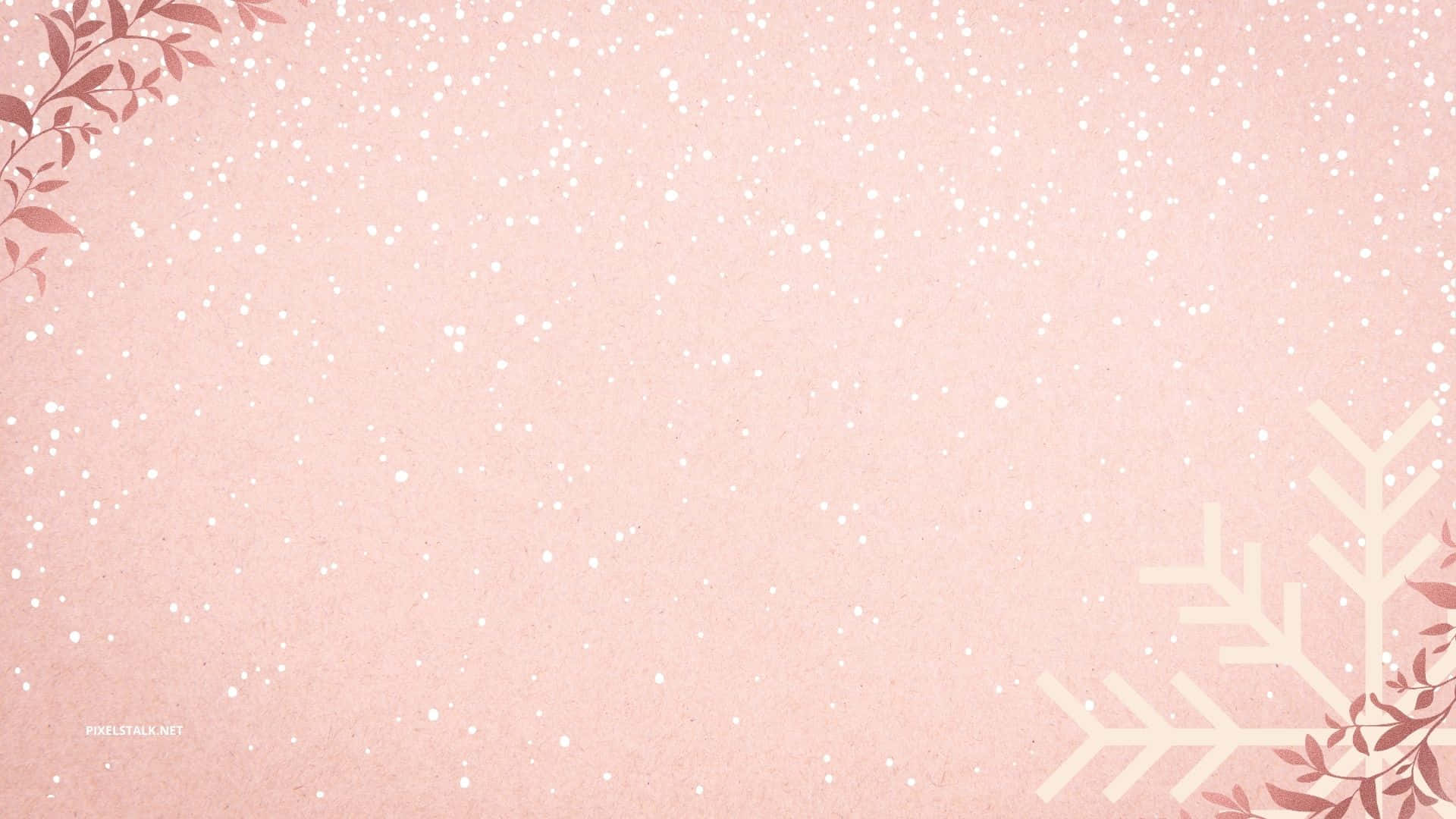 Girly Pastel Pink Skrivebord Baggrund Wallpaper