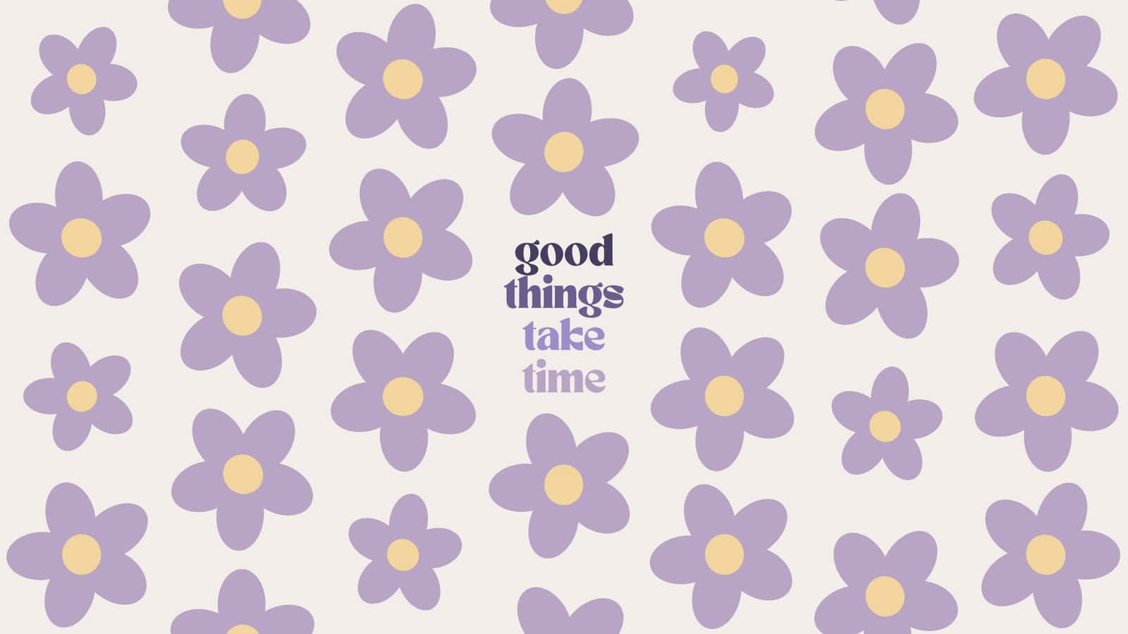 Girly Purple Flower Desktop Wallpaper