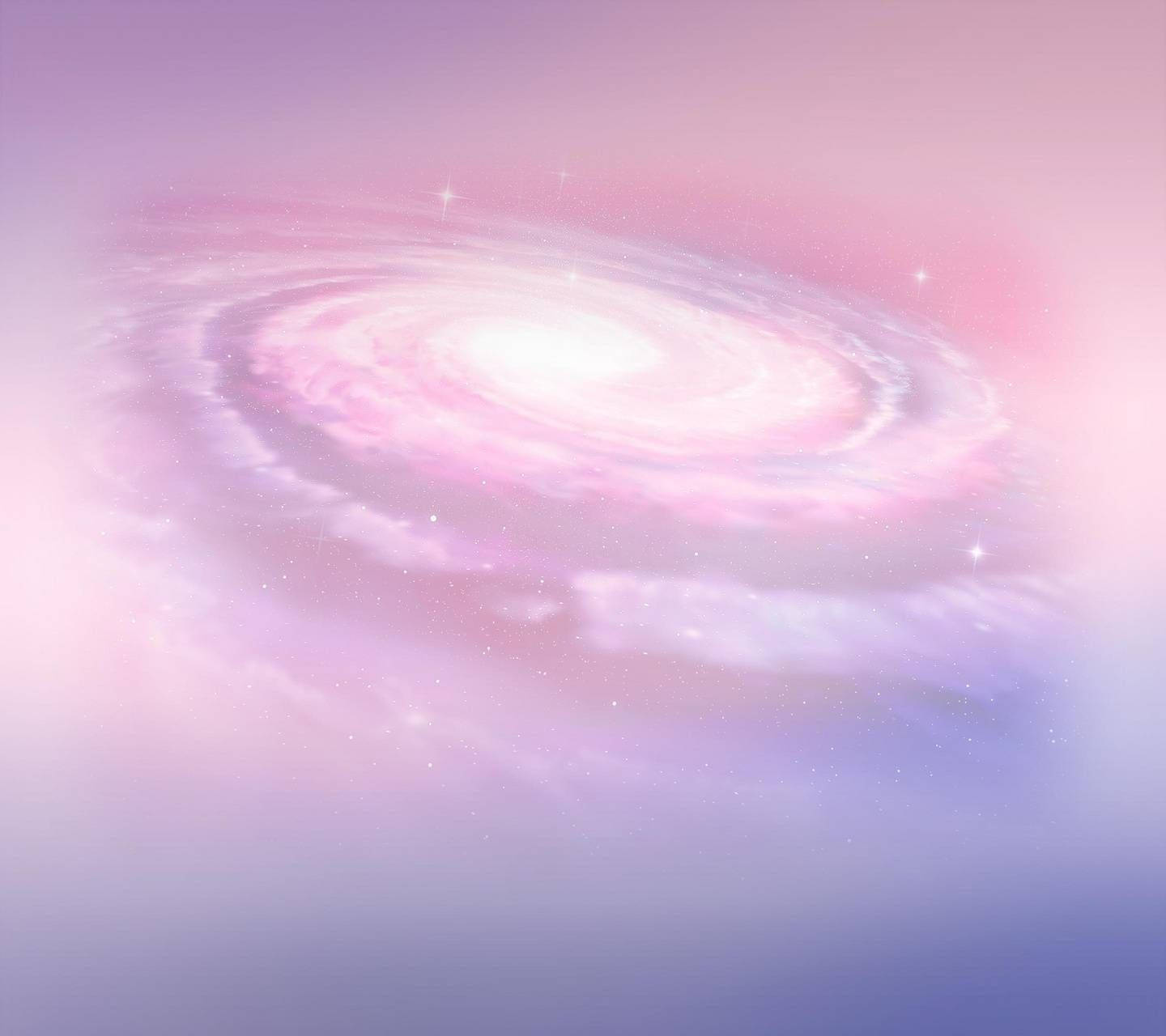 Pastellmilchstraße Mädchenhafte Galaxie Wallpaper