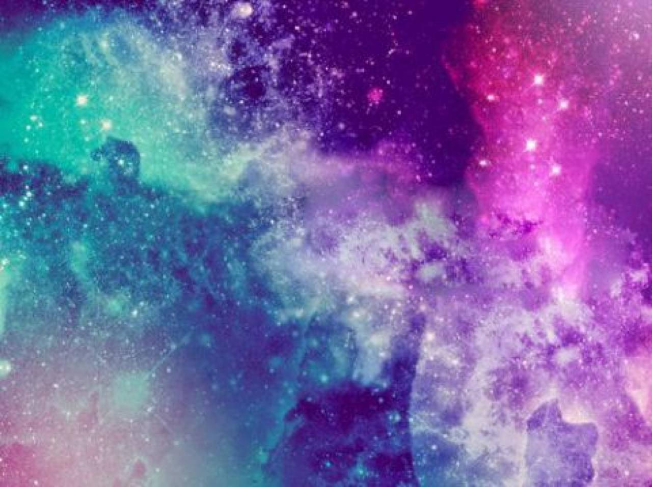 “Explore the Infinite Possibilities of a Colorful, Dreamy Girly Galaxy.” Wallpaper