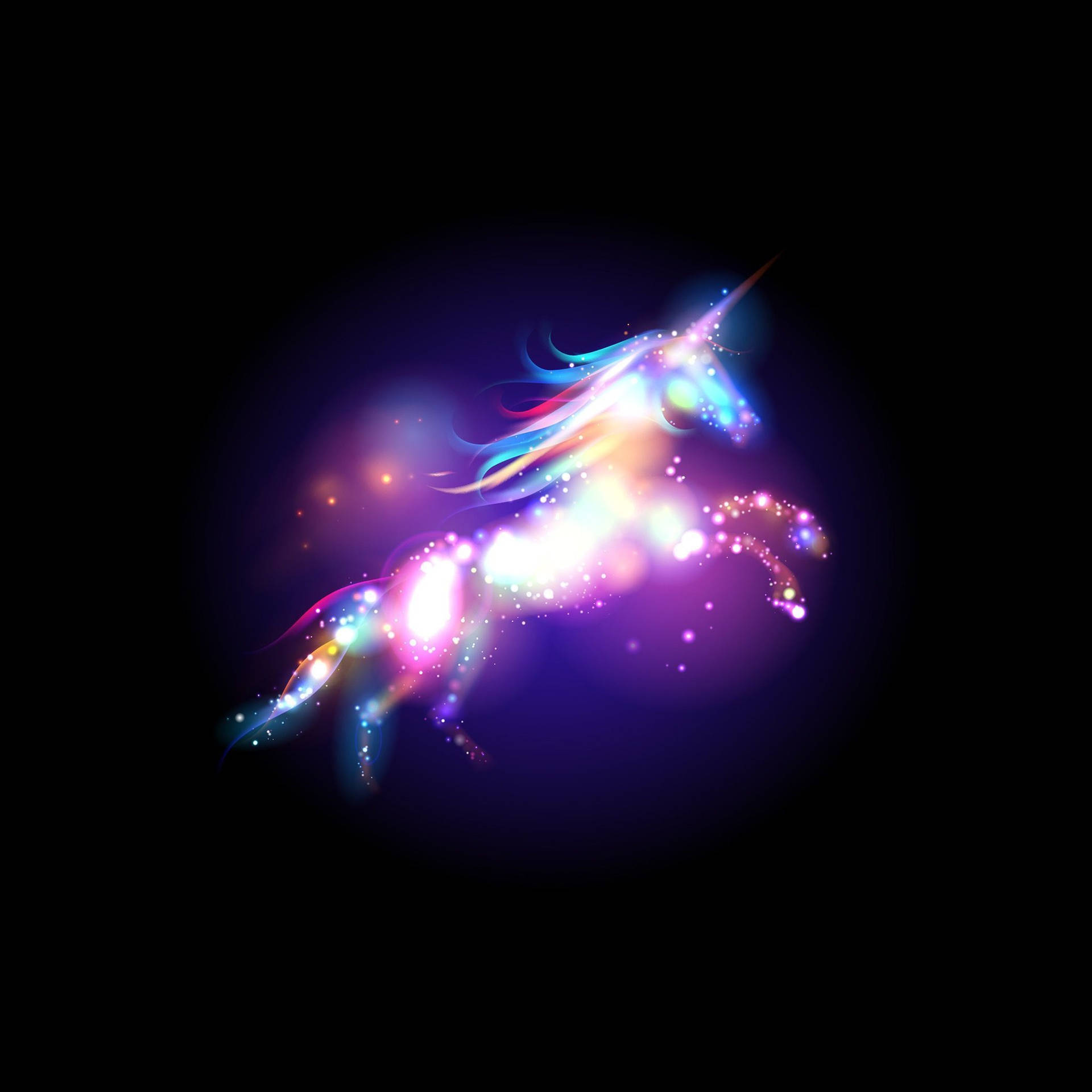 Buntereinhorn-mädchen-galaxie Wallpaper