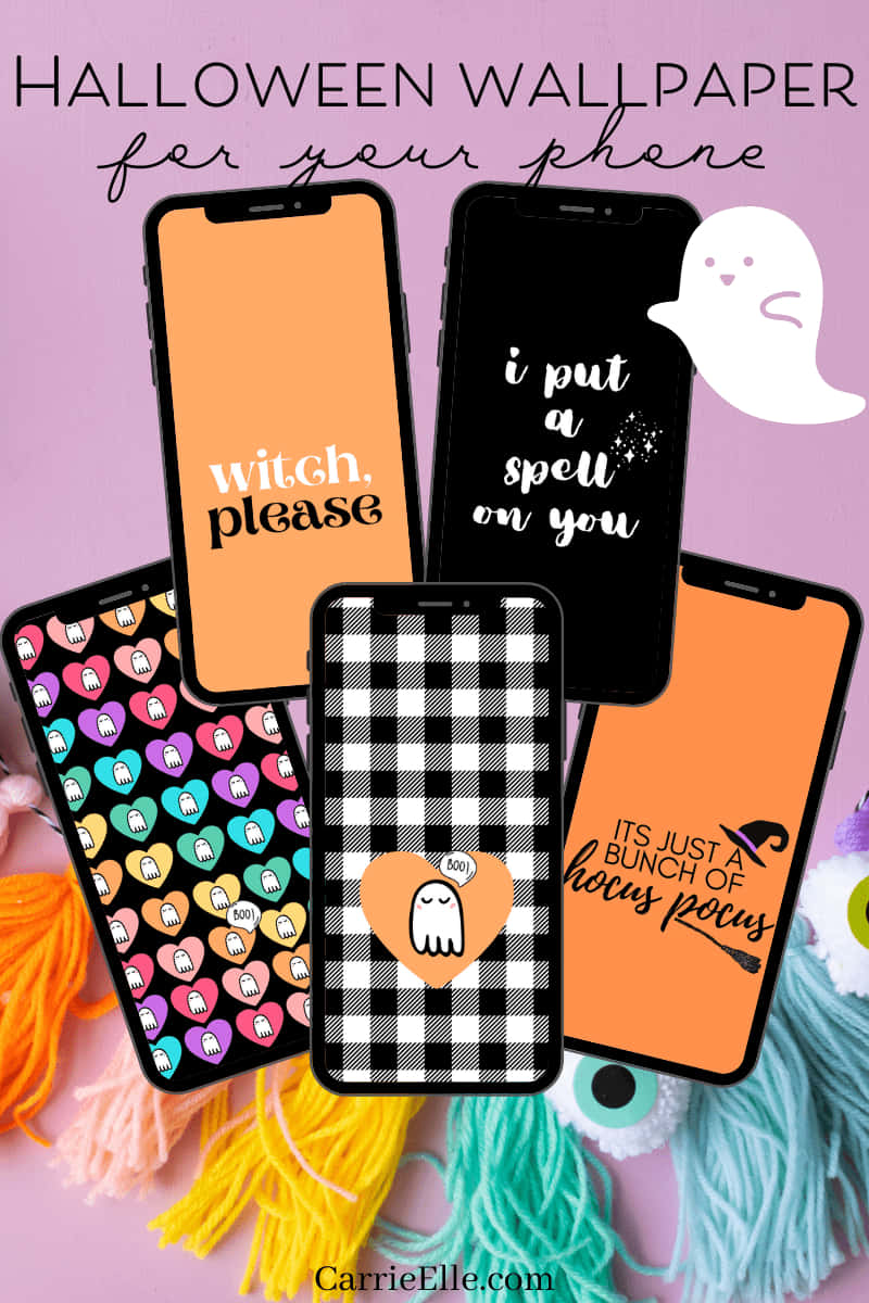 Girly Halloween Different Phones Wallpaper