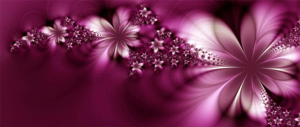 A Purple Flower With A Black Background Wallpaper