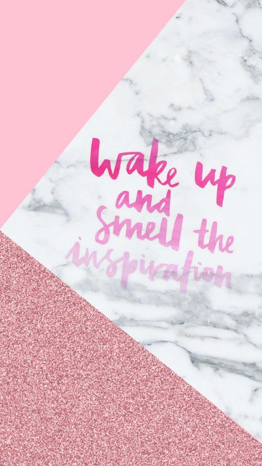 Vågn op og lugt til inspiration Wallpaper