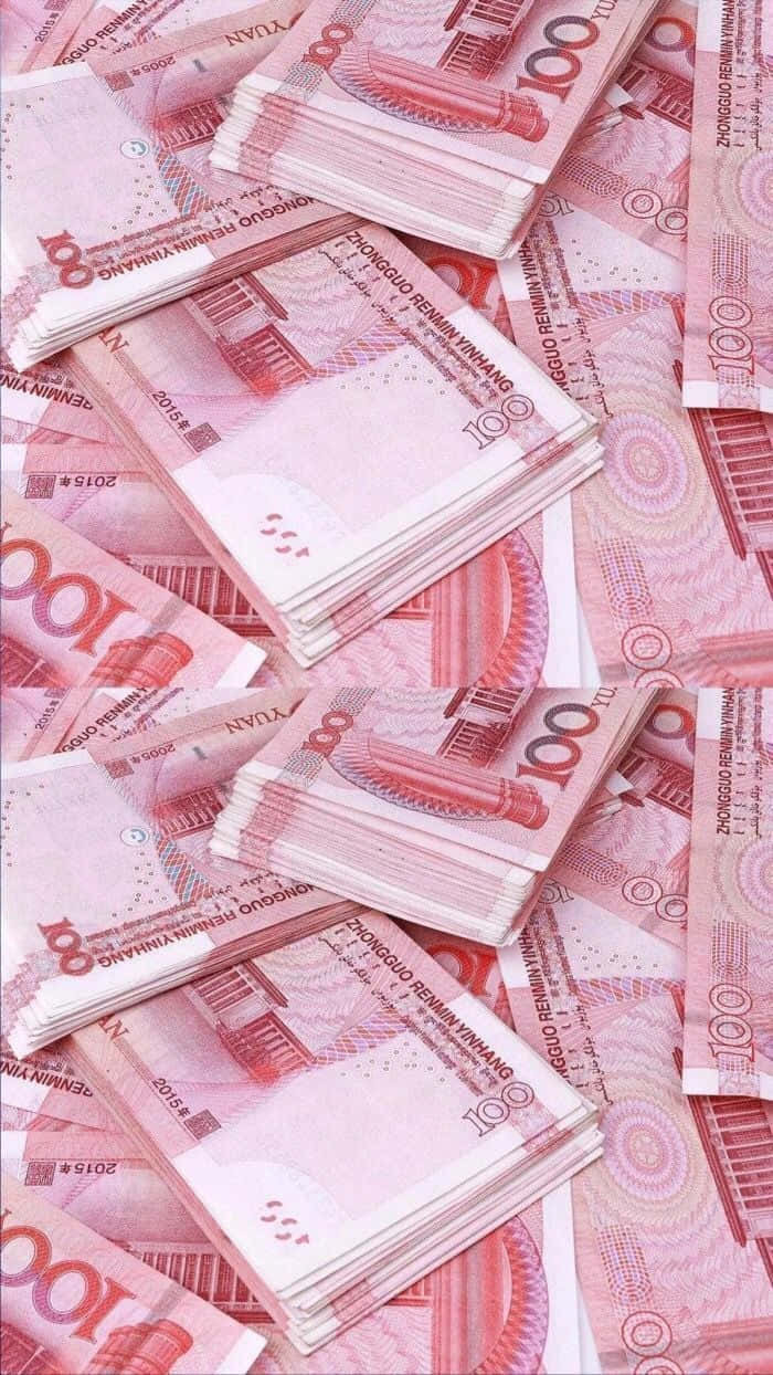Chinesischebanknoten Auf Weißem Hintergrund Wallpaper