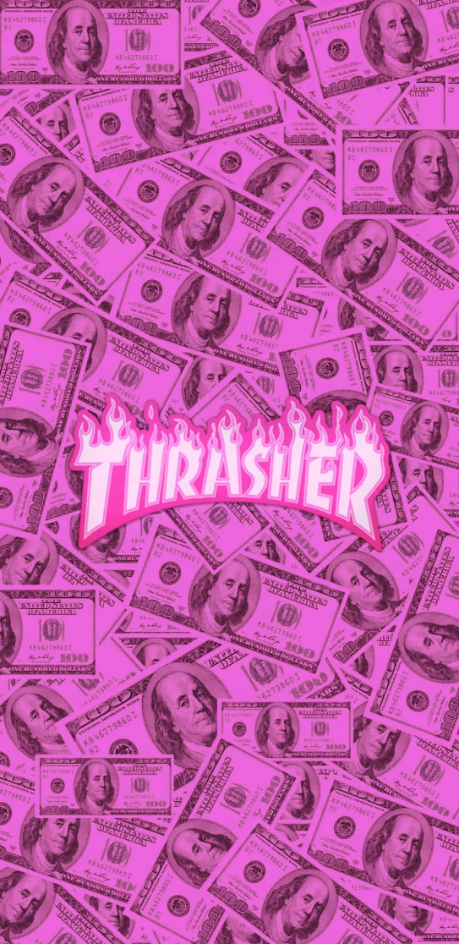 Girly Money Thrasher Logo Wallpaper