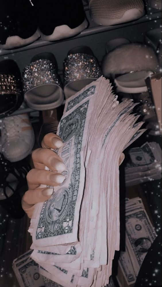 Einkaufenmit Girly Money Wallpaper