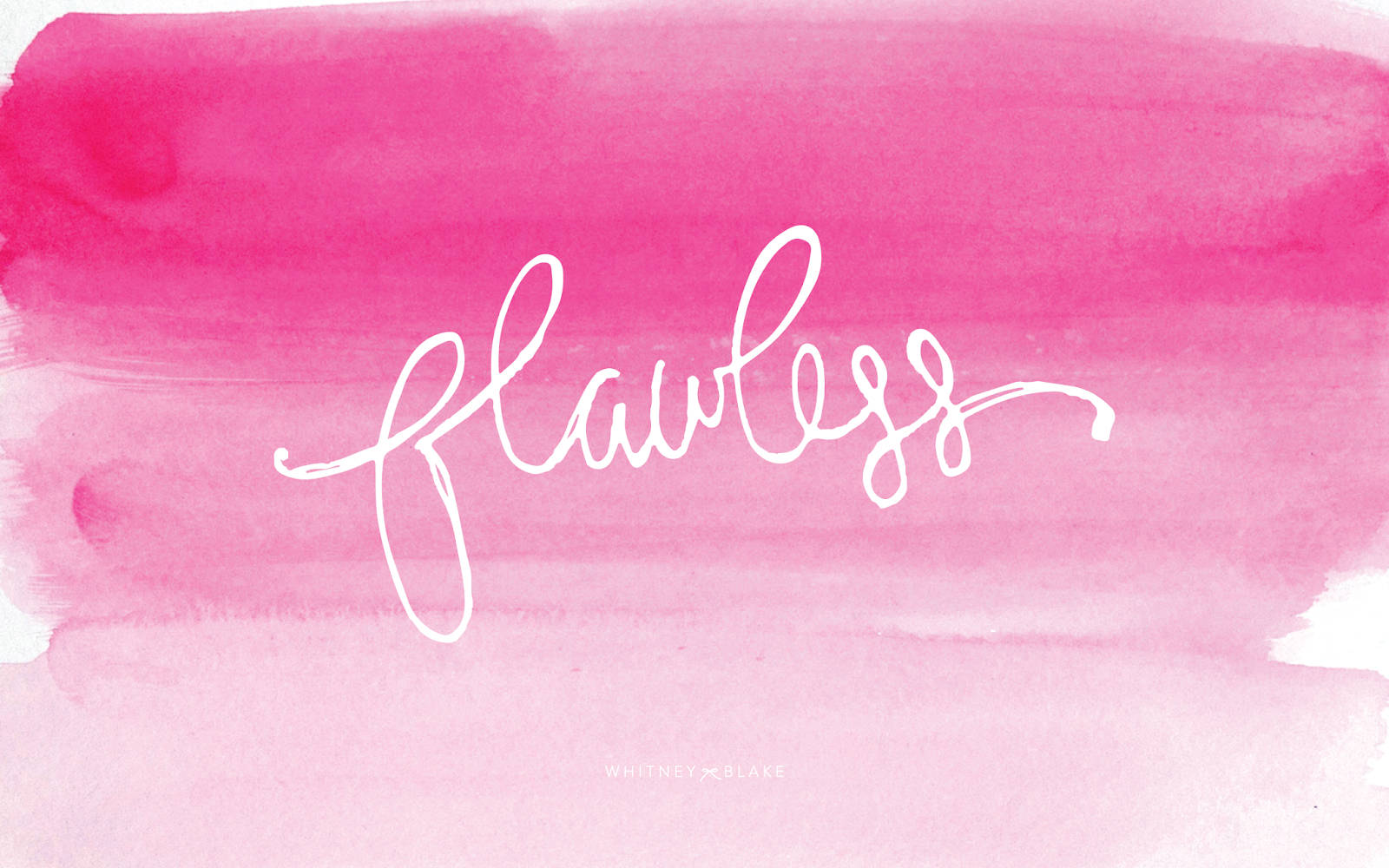 Girly Motivational Flawless Pink Brush Wallpaper