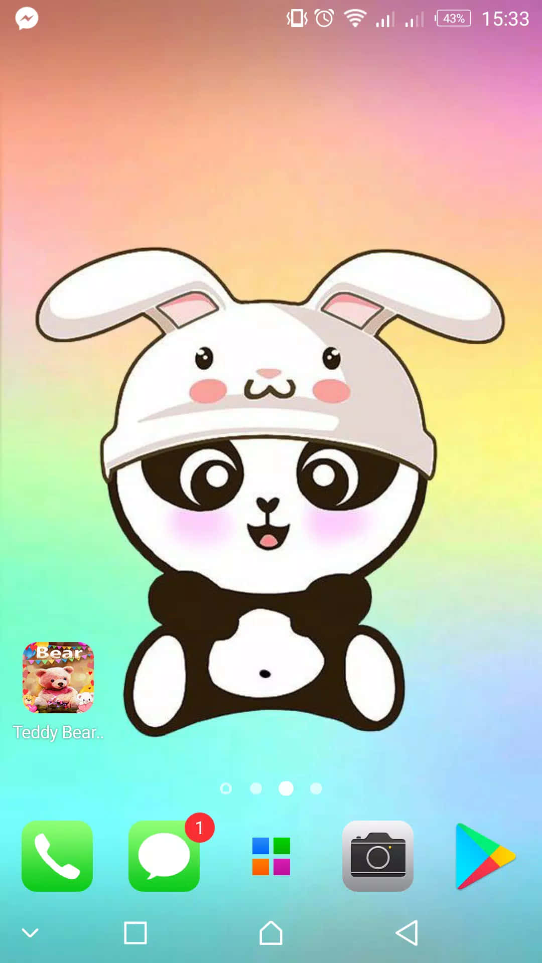 "Look at this cute Girly Panda!" Wallpaper