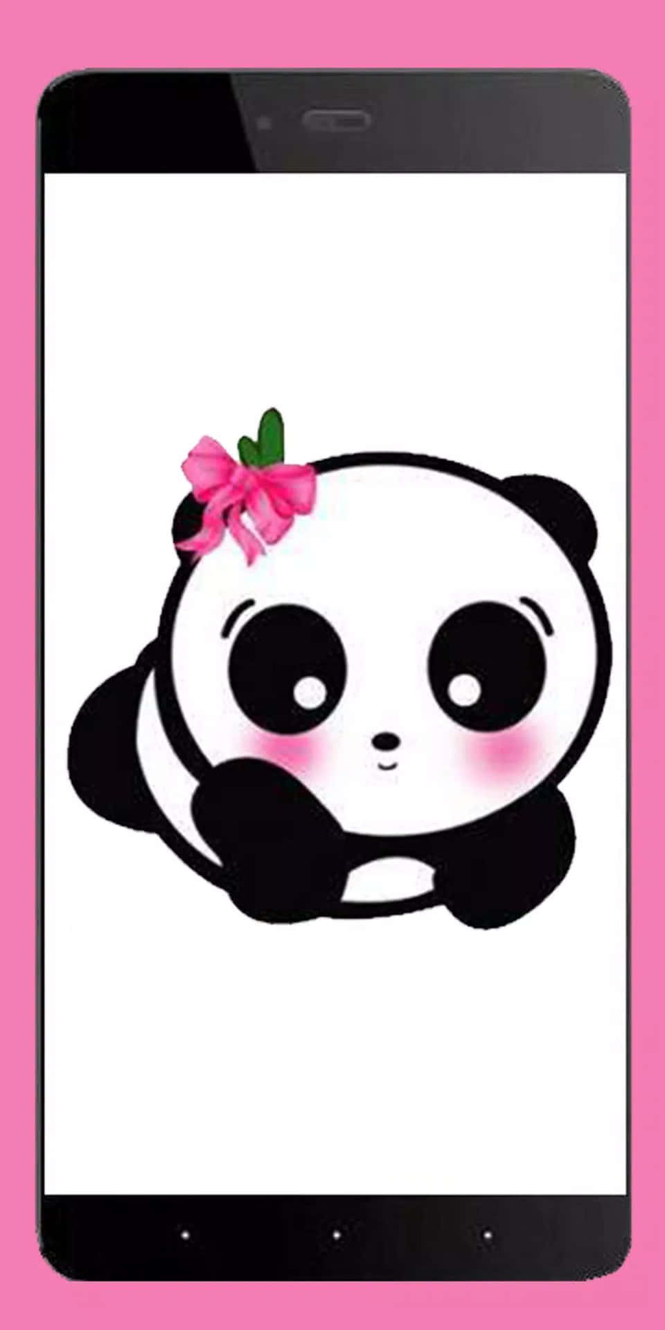 Look how adorable this Girly Panda is! Wallpaper