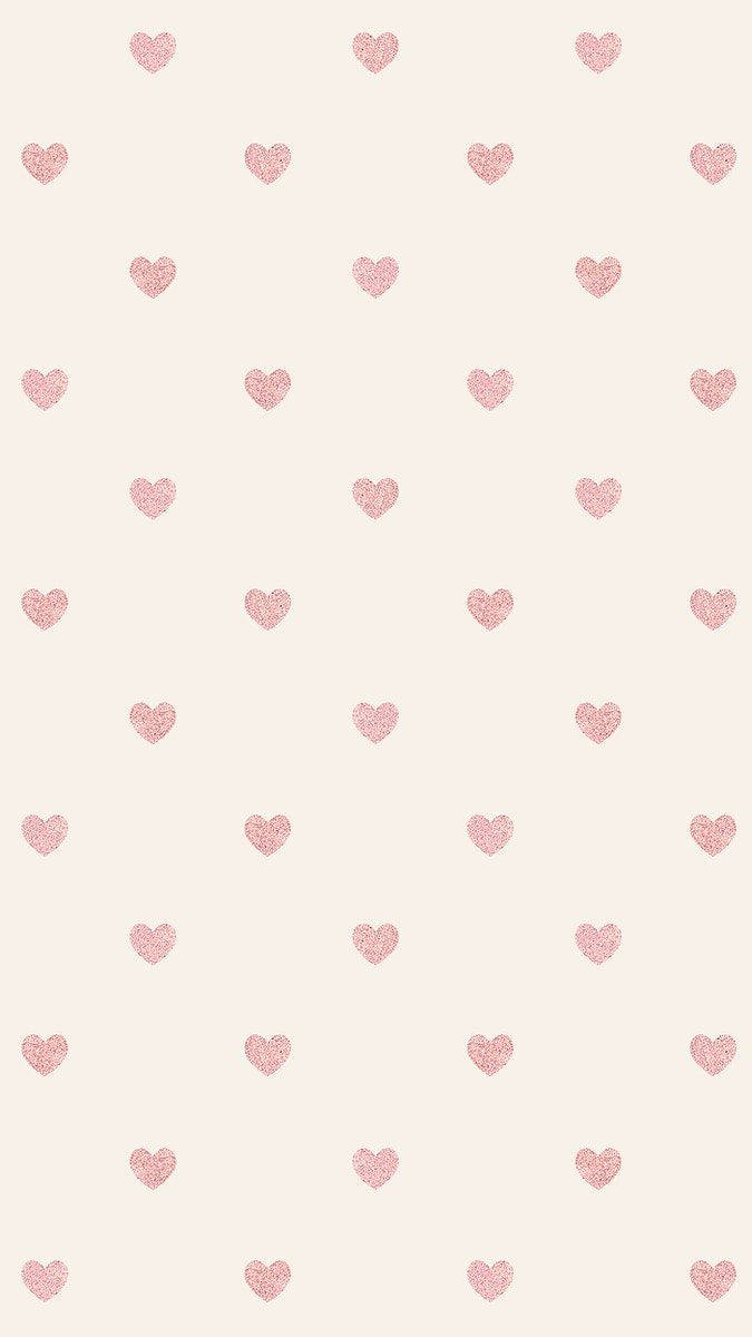 Mädchenhafteshandy Herzen Polka Wallpaper