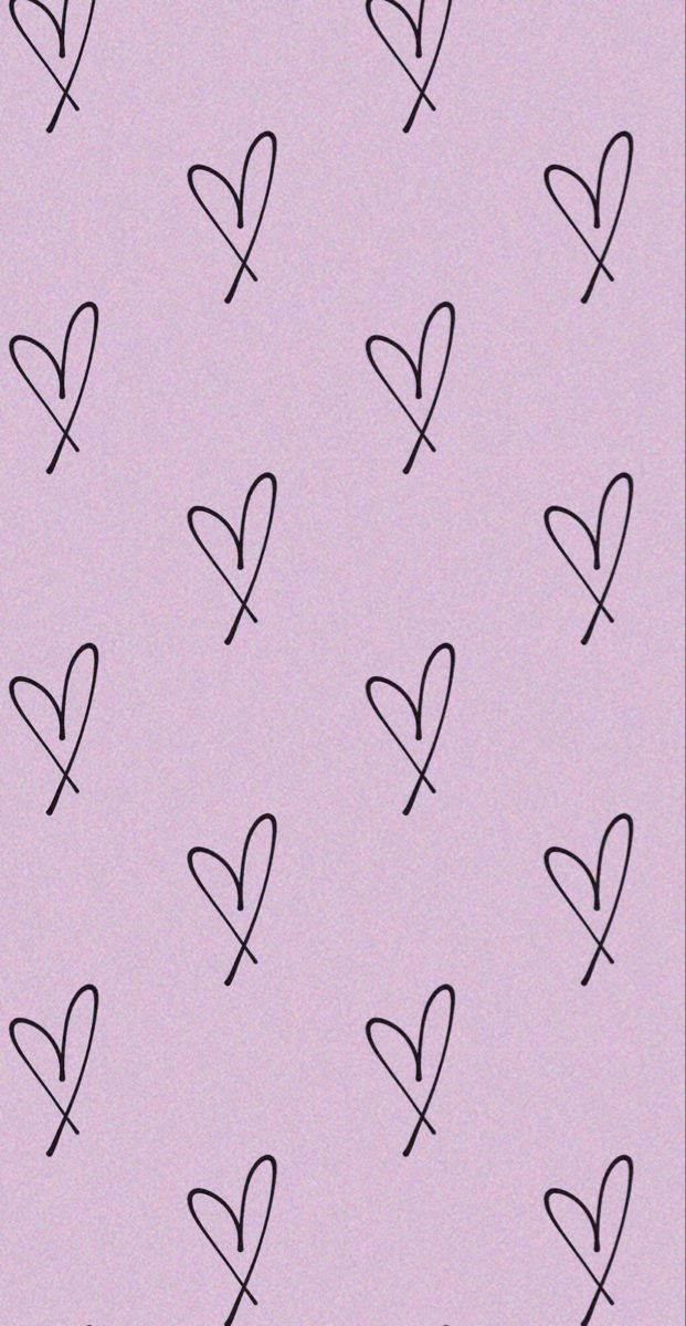 Girly Phone Heart Scribbles