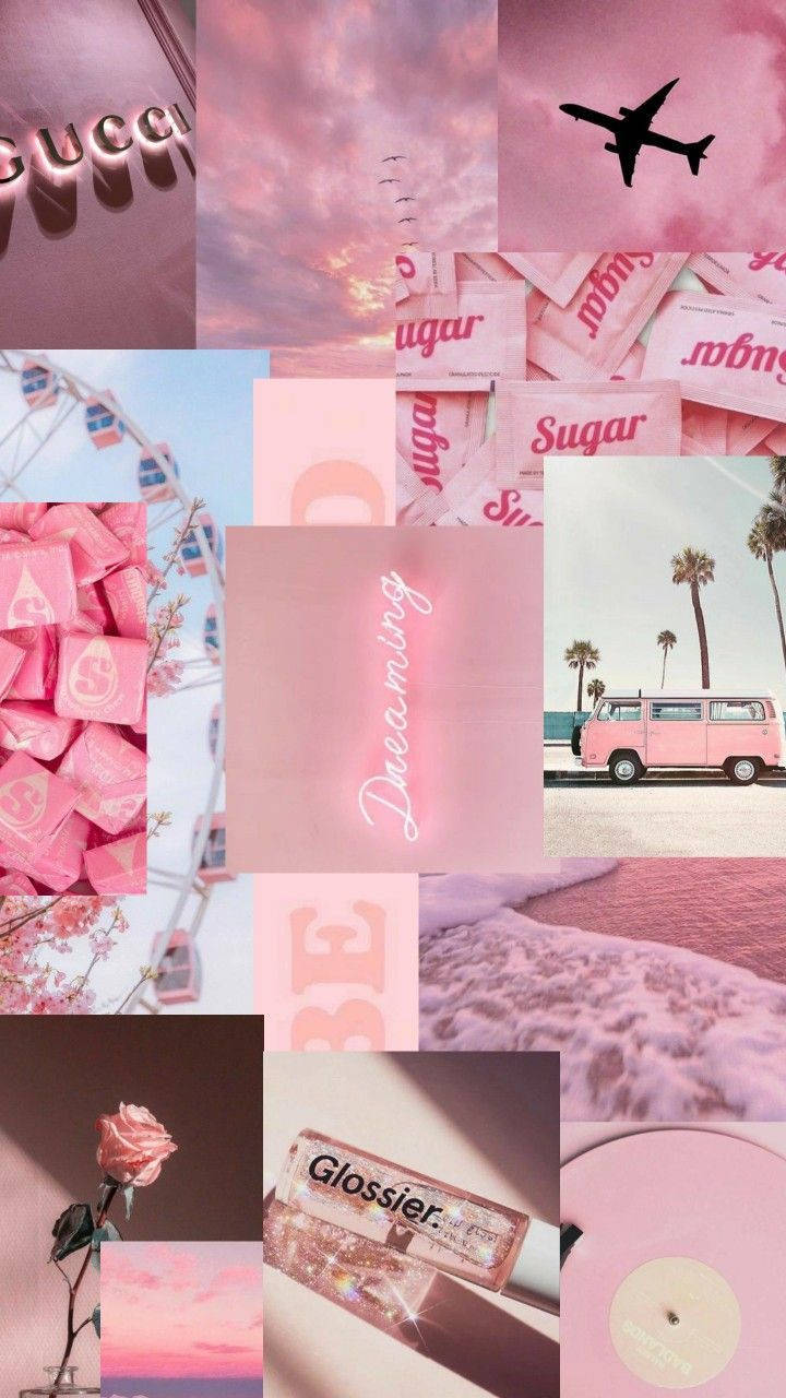 Girly Phone Pink Collage