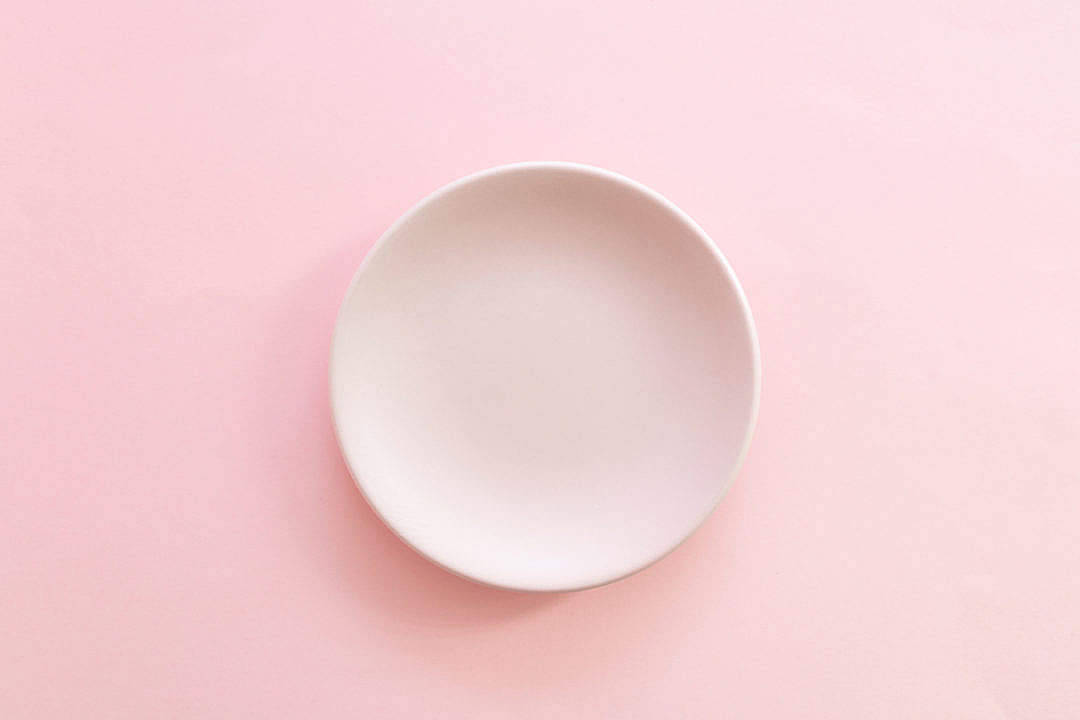Girly Pink Aesthetic Plate