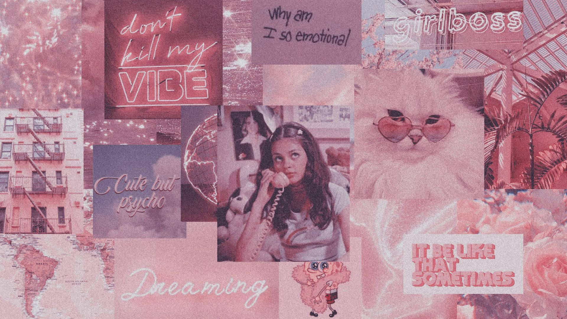 Girly Pink Aesthetic Stuff Collage