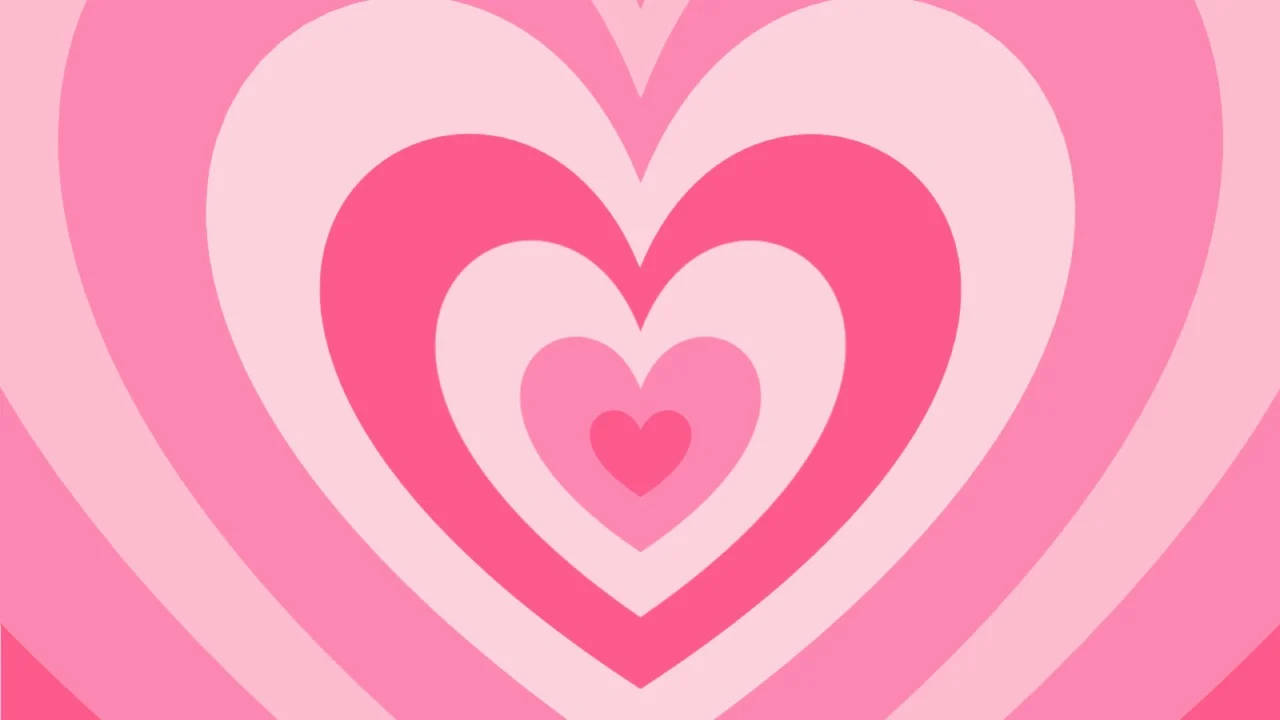Girly Pink Wildflower Heart