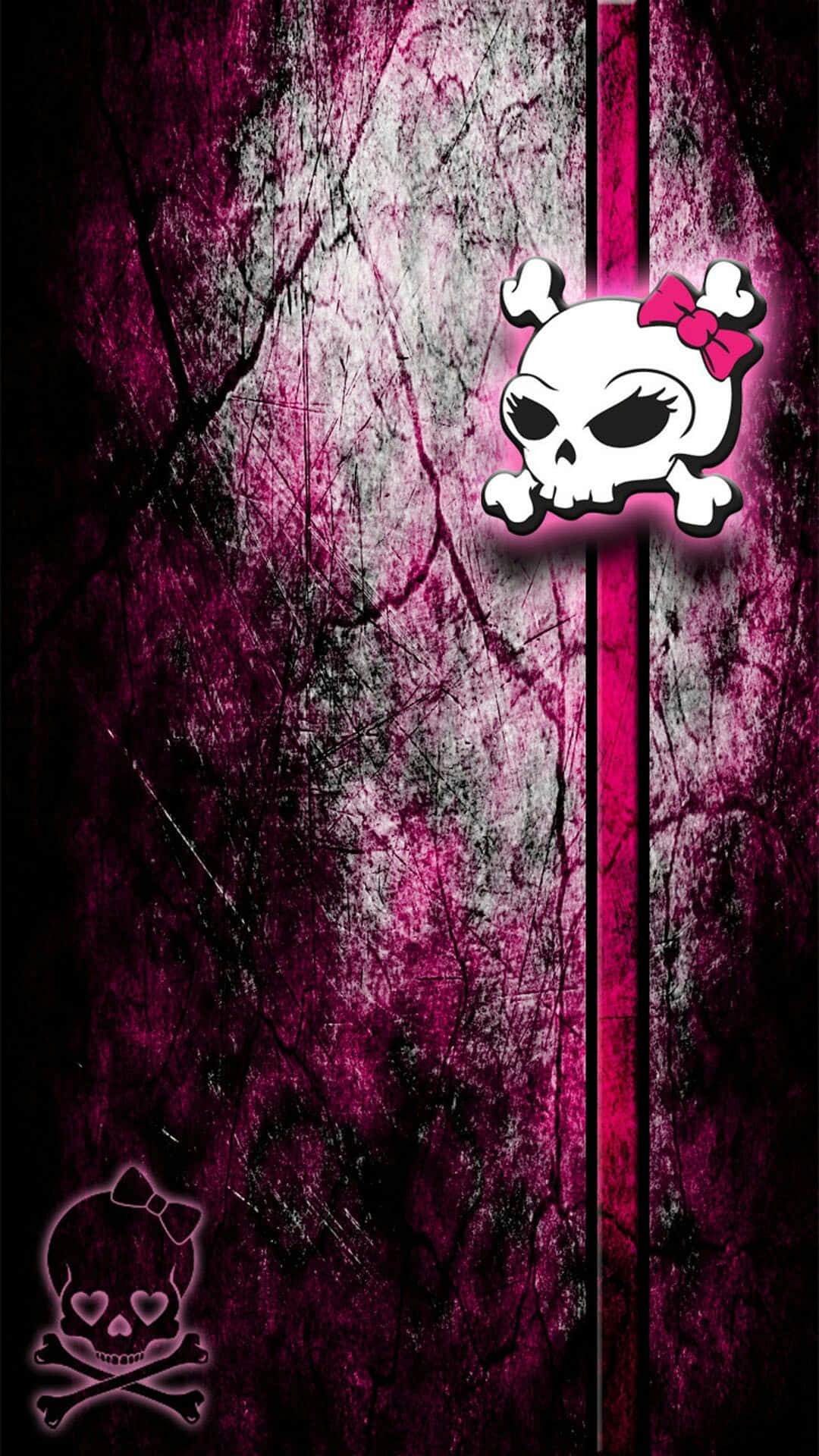 "Let your unique personality show through with Girly Skull!” Wallpaper