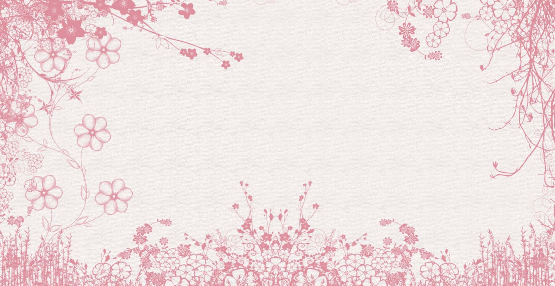 Rosaranken Und Blumig, Mädchenhaftes Tumblr Wallpaper