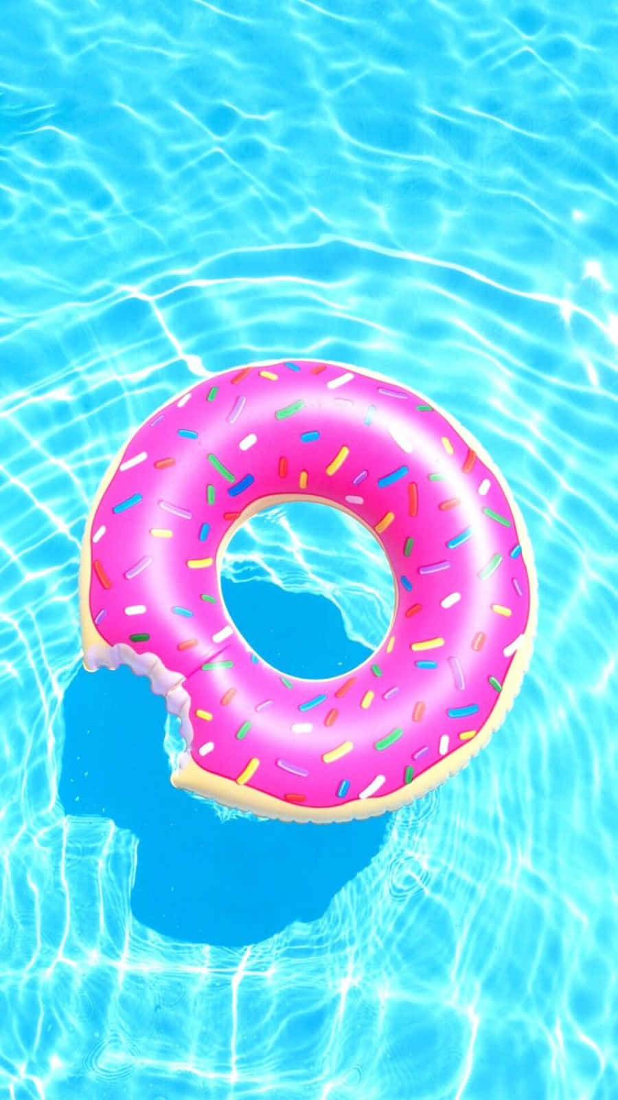 Floatyrosado De Donut, Estilo Tumblr Para Chicas. Fondo de pantalla