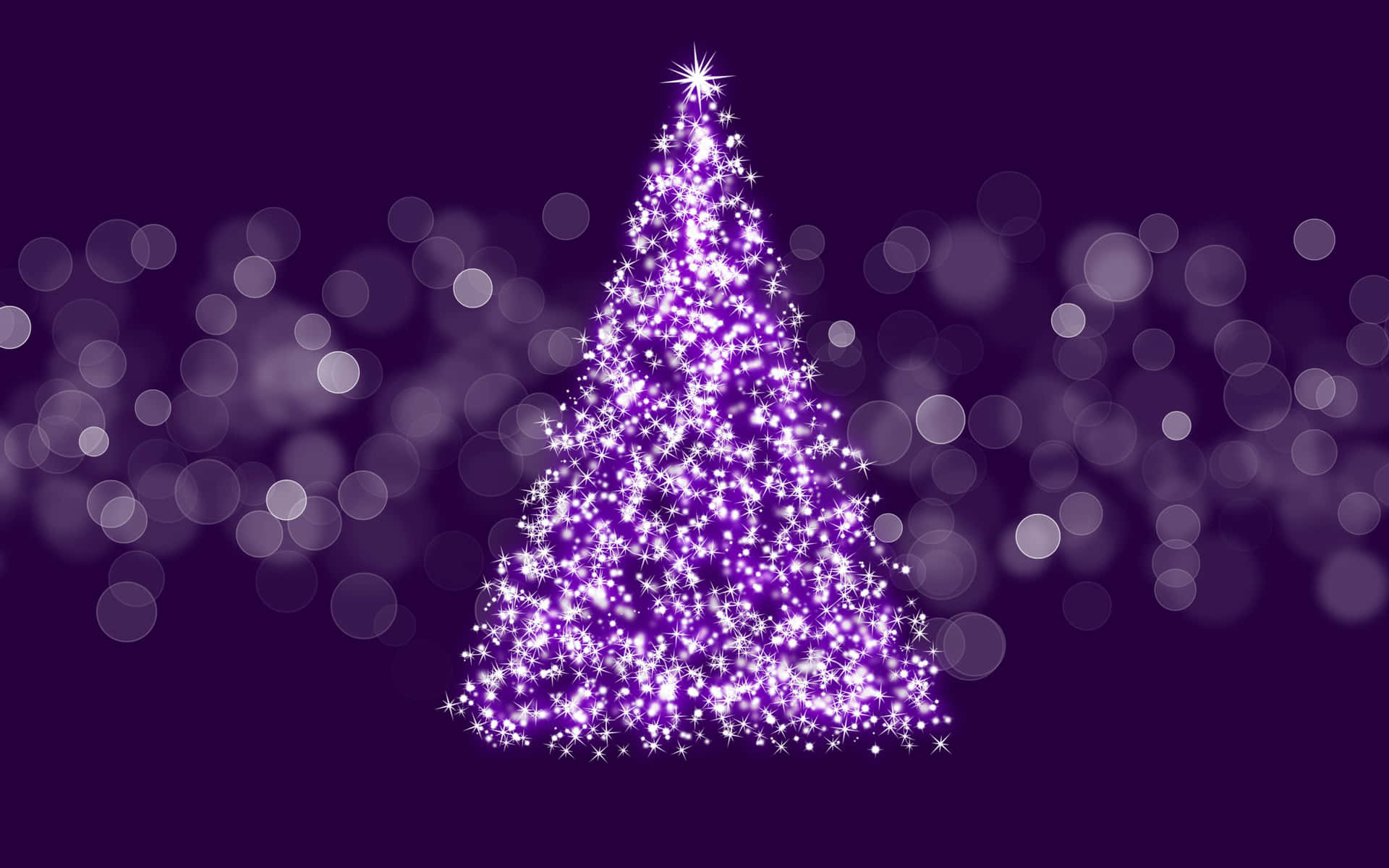 Girly Purple Xmas Tree Background
