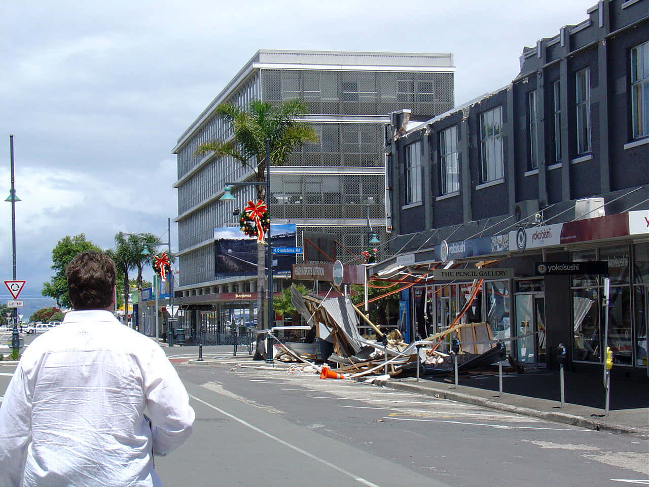 Gisborne Street Aftermath New Zealand Wallpaper