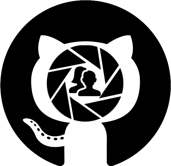Git Hub Octocat Camera Logo PNG