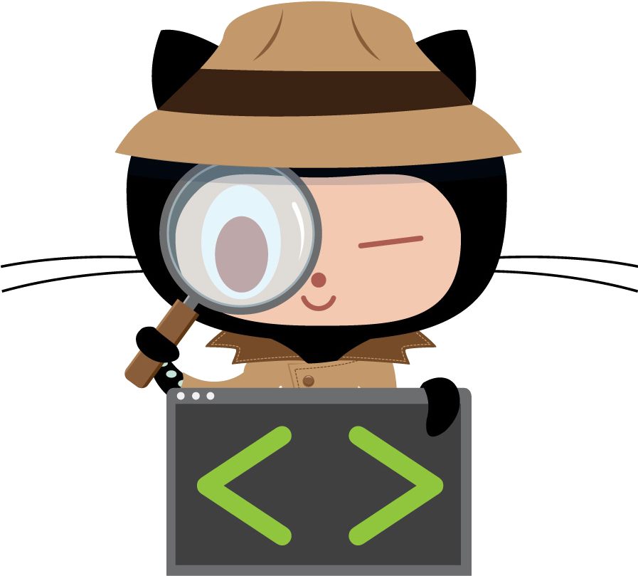 Github Mascot Detective Cartoon PNG