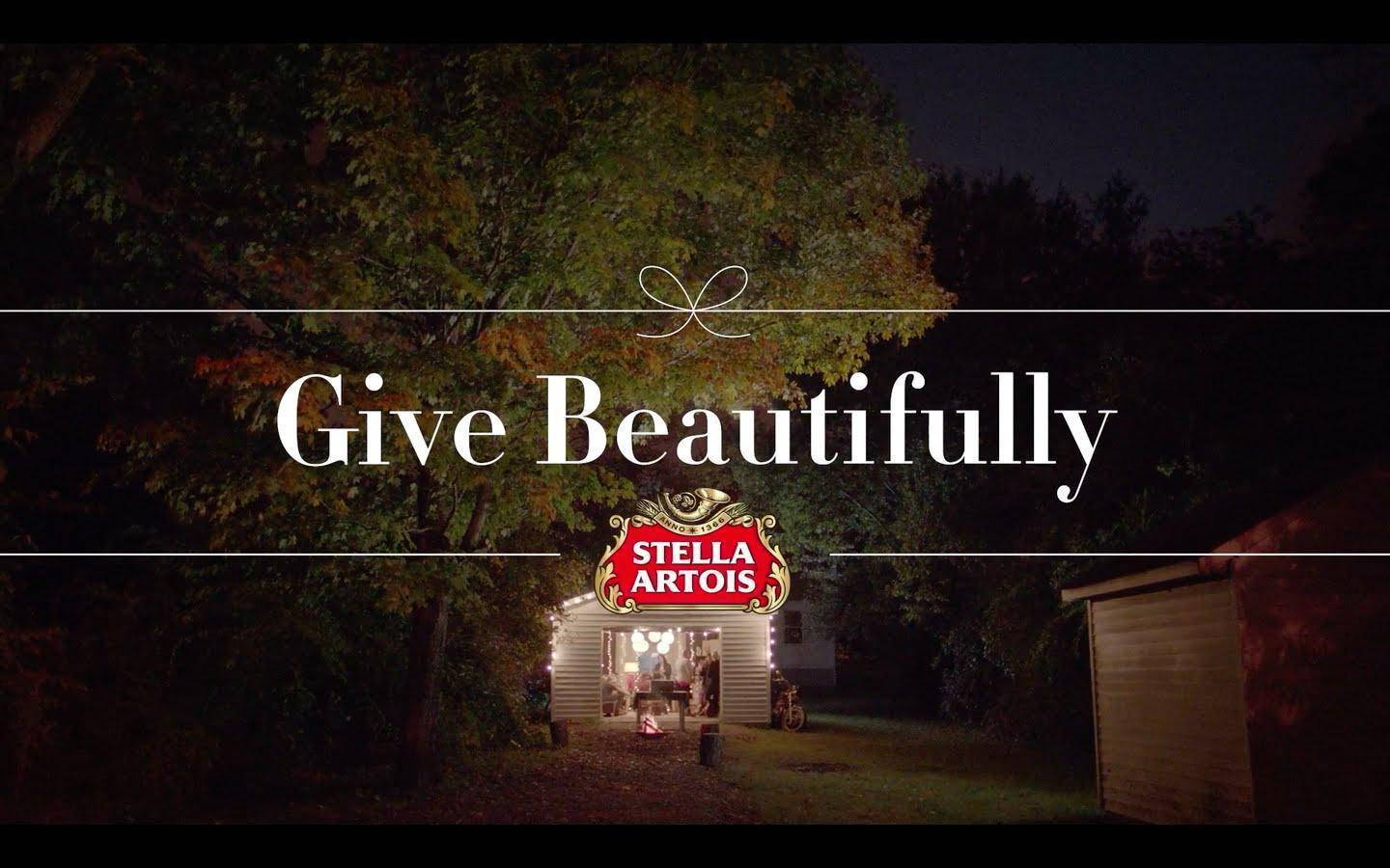 Give Beautifully Stella Artois Beer 2014 Commercial Wallpaper