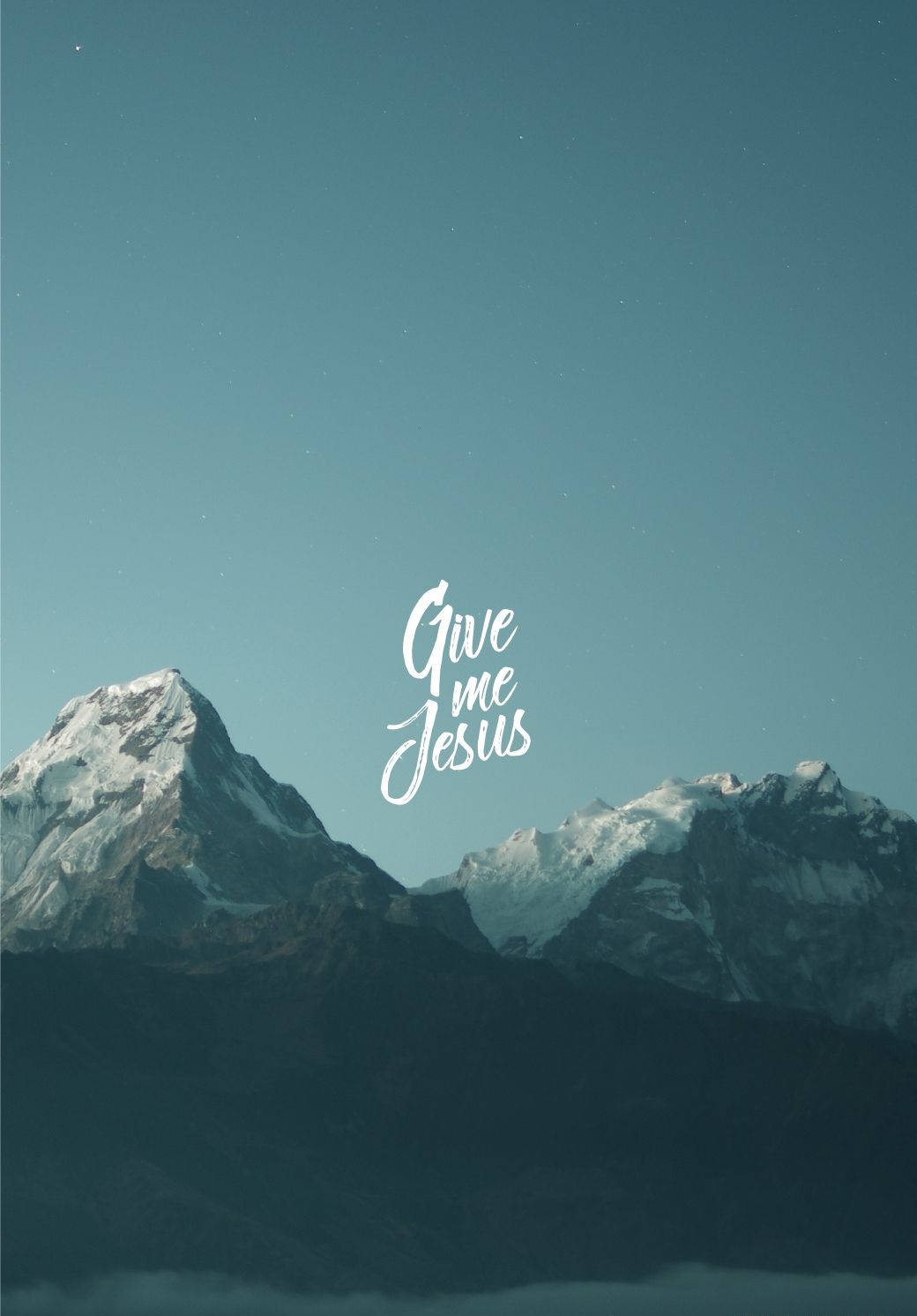 Give Me Jesus Mountain Backdrop Wallpaper