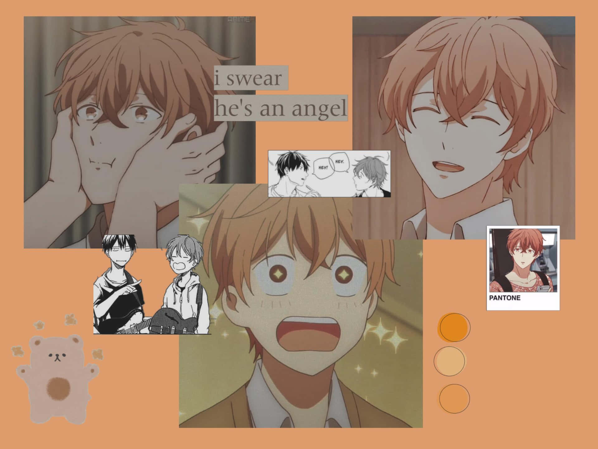 Given Anime Mafuyu Facial Reactions Wallpaper