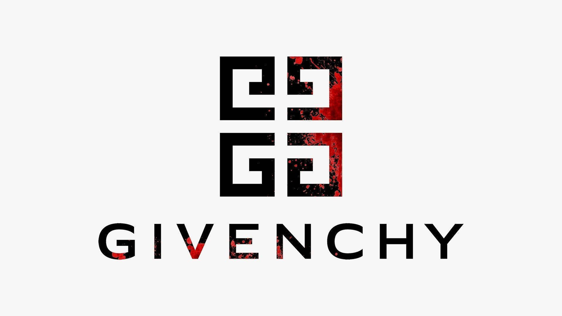 Givenchyschwarz Rot Wallpaper