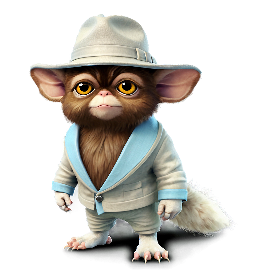 Gizmo In A Detective Outfit Png Waj83 PNG