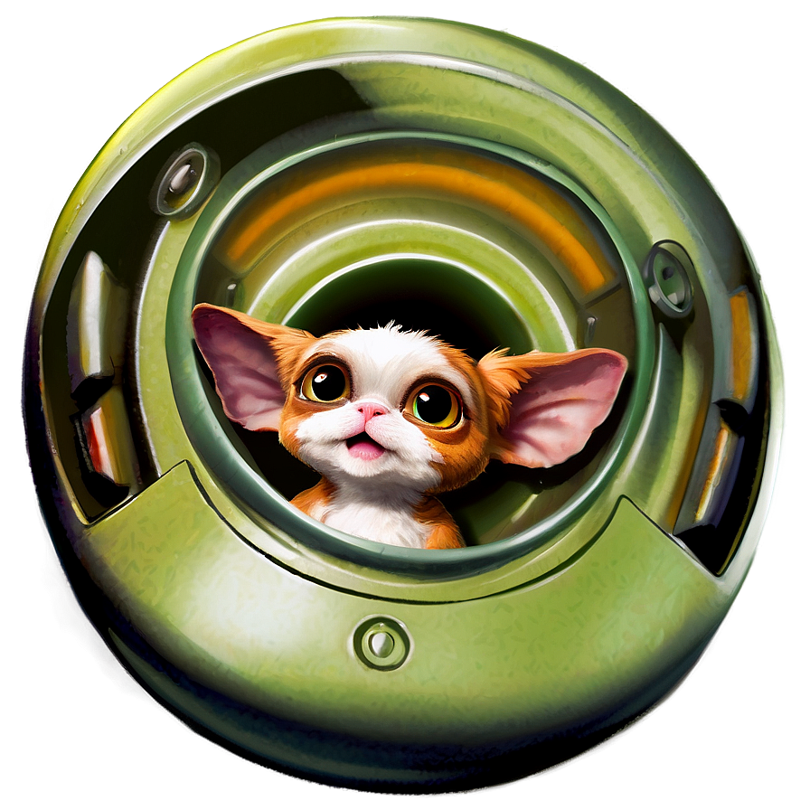 Gizmo In A Spaceship Png 06242024 PNG