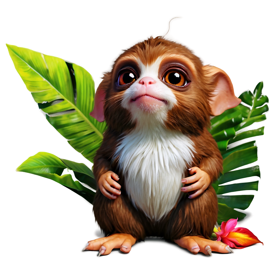 Gizmo On A Tropical Island Png 06242024 PNG