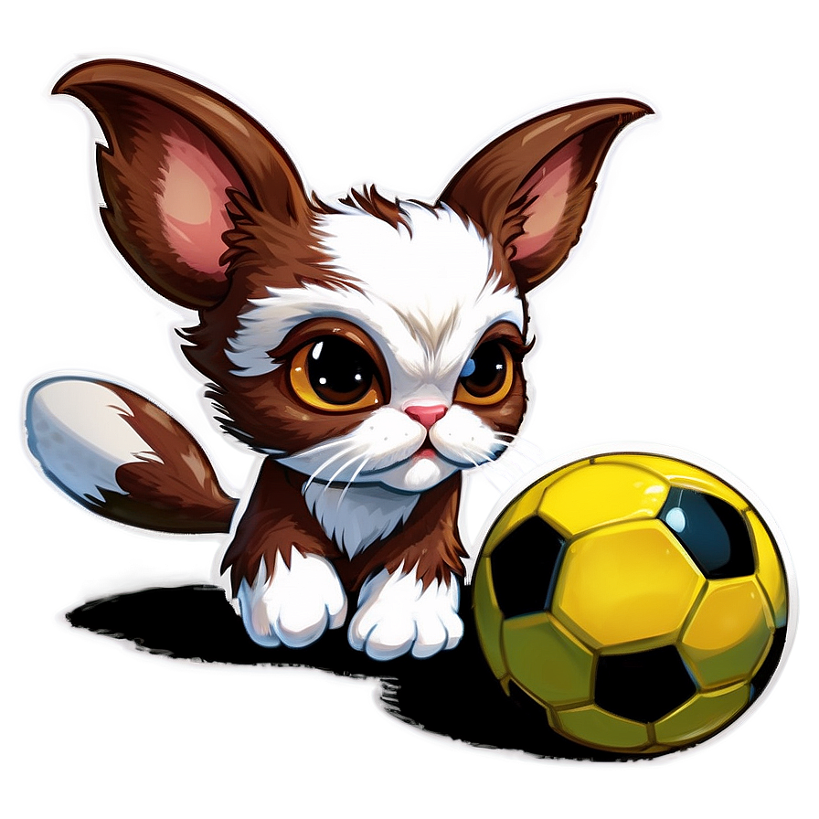 Gizmo Playing Soccer Png 06242024 PNG