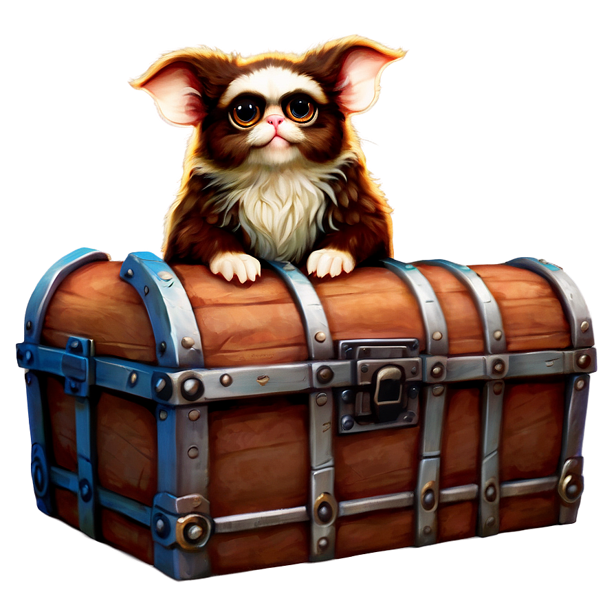 Gizmo With A Treasure Chest Png 06242024 PNG