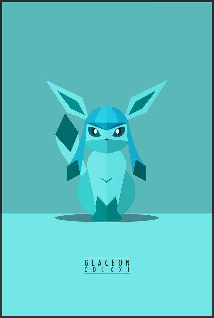 The beauty of the Ice-type Pokemon, Glaceon Wallpaper