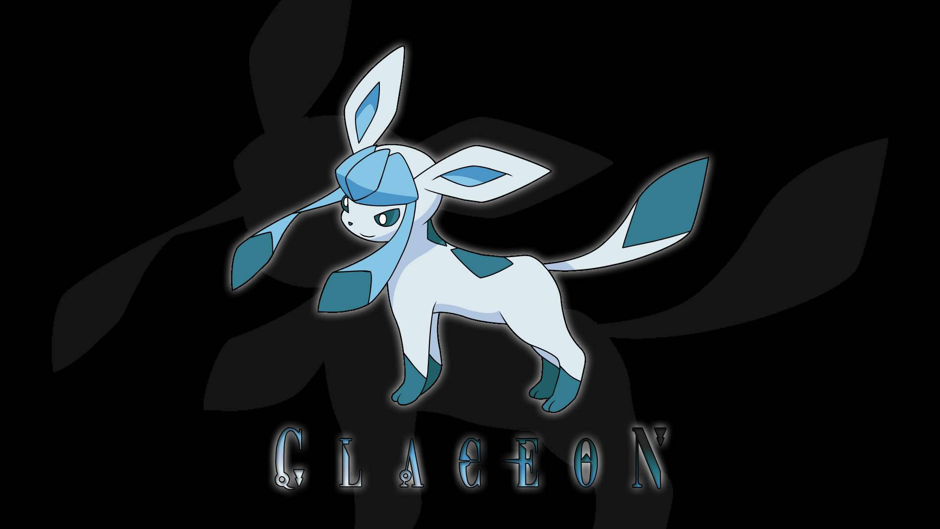 Glaceon In Black Artwork