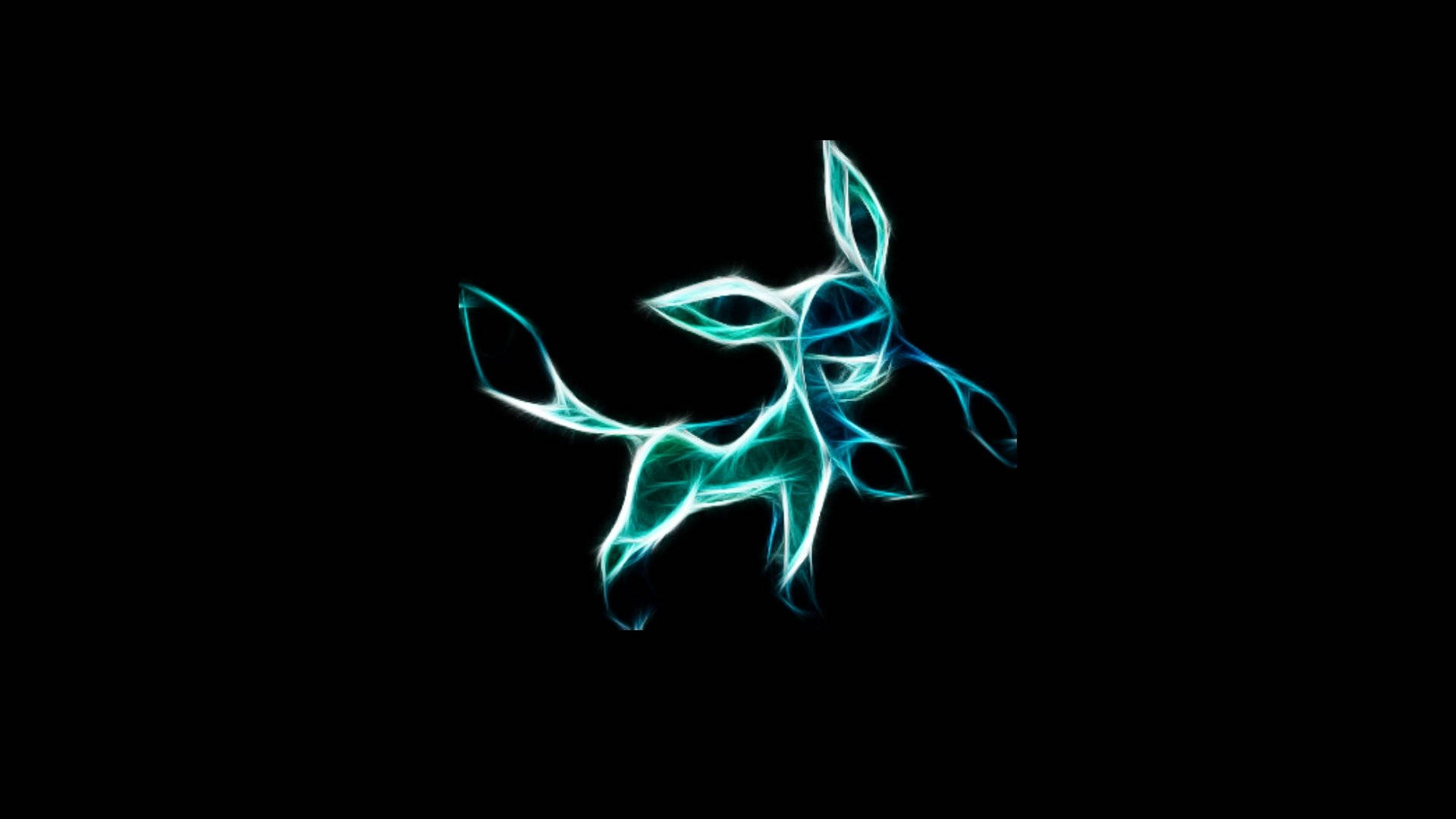 Glaceon Neon Art