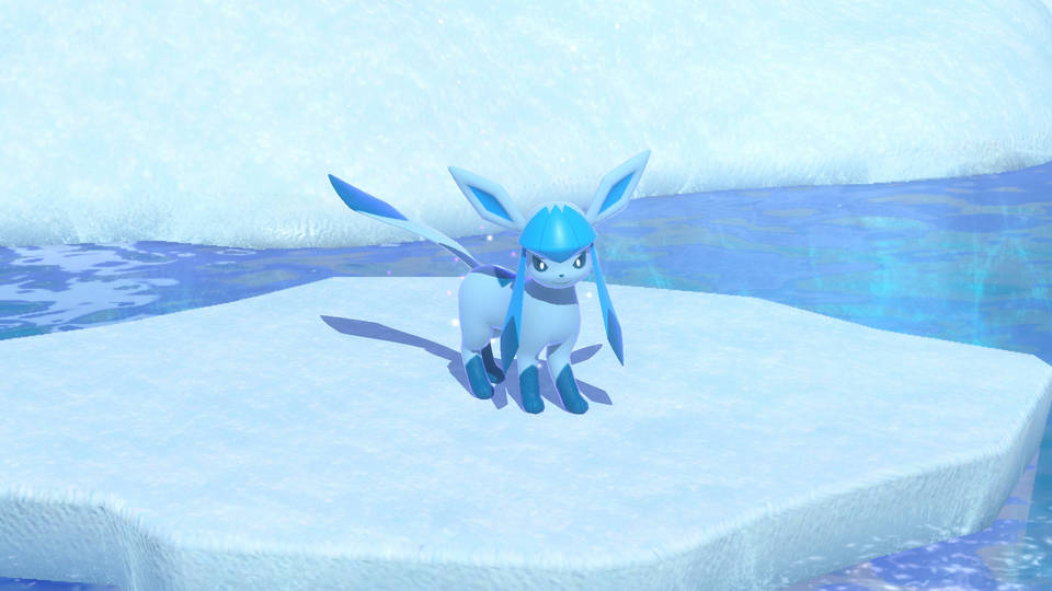 Glaceon On An Ice Cap
