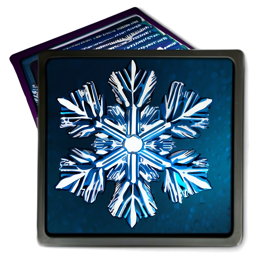 Glacial Snowflake Drawing Png 04292024 PNG